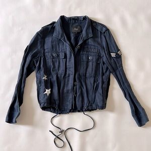 Rails Lightweight Jacket Navy Stars Military Style